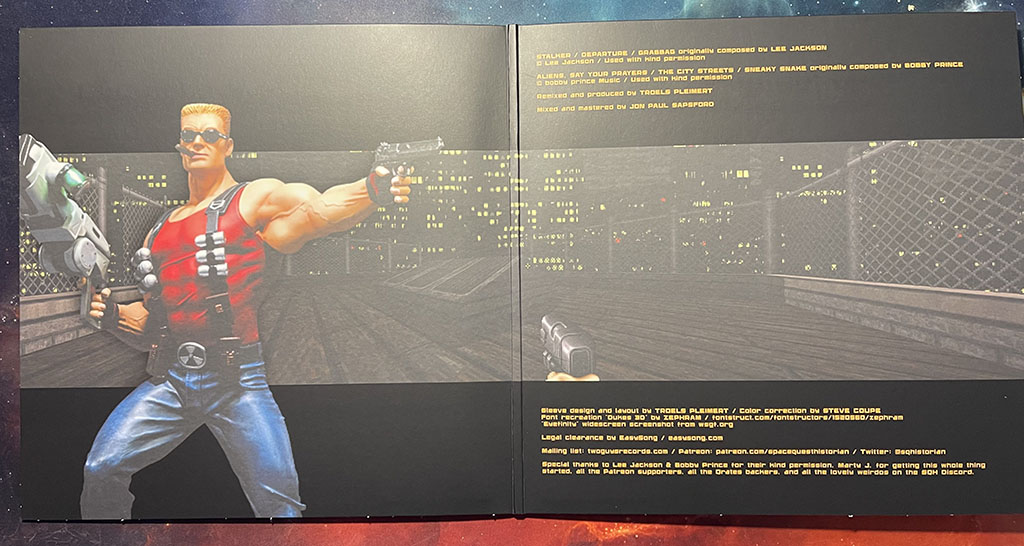 Duke Nukem 3D vinyl gatefold